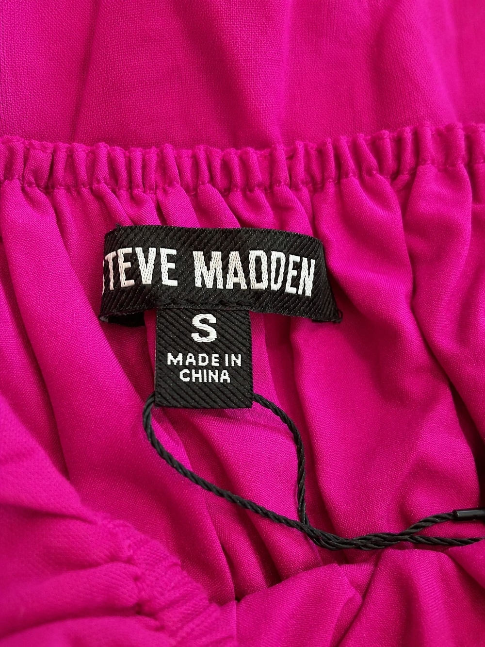 Steve Madden Heather Pink BabyDoll Mini Dress Barbie Core Cottagecore Resort - Picture 5 of 6